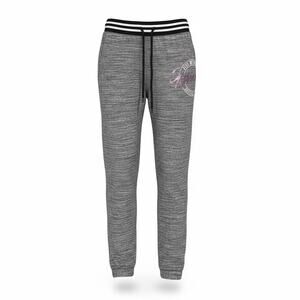 Justice Girls Gray Jogger Sweatpants Size 8 Drawstring Waist Graphic Logo